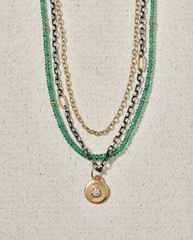 Hand-Strung Colombian Emerald Necklace