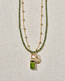 Small 14K Gold Stardust Pendant with Diamond