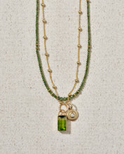 Load image into Gallery viewer, Small 14K Gold Disc Stardust Pendant with Diamond