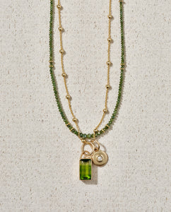 Small 14K Gold Disc Stardust Pendant with Diamond