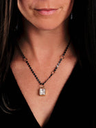 Circle Link Necklace with Three 14K Gold Links