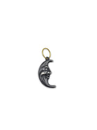 Crescent Moon Face Pendant
