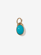 Twisty Medium Oval Sleeping Beauty Turquoise Pendant