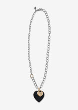Load image into Gallery viewer, Sterling Silver Mixed Oval Link Necklace with 14K Gold Link