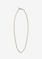 14K Gold Oval Cable Link Necklace