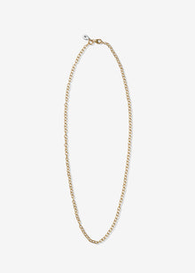 14K Gold Oval Cable Link Necklace