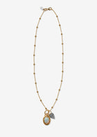 14K Gold Beaded Cable Necklace