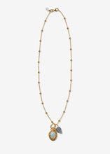 Load image into Gallery viewer, 14K Gold Beaded Cable Necklace