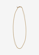 14K Gold Double Strand Cable Link Necklace