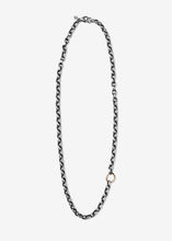 Load image into Gallery viewer, Sterling Silver Chunky Rolo Oval Link Necklace