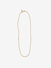 Load image into Gallery viewer, 14K Gold Classic Small Chunky Round Cable Necklace with Two Gold Circle Links