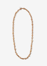 Load image into Gallery viewer, 14K Gold Handcrafted Stardust Diamond Disc Necklace- 16&quot;–18&quot;