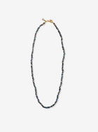 Hand Knotted Australian Black Opal Bead Necklace