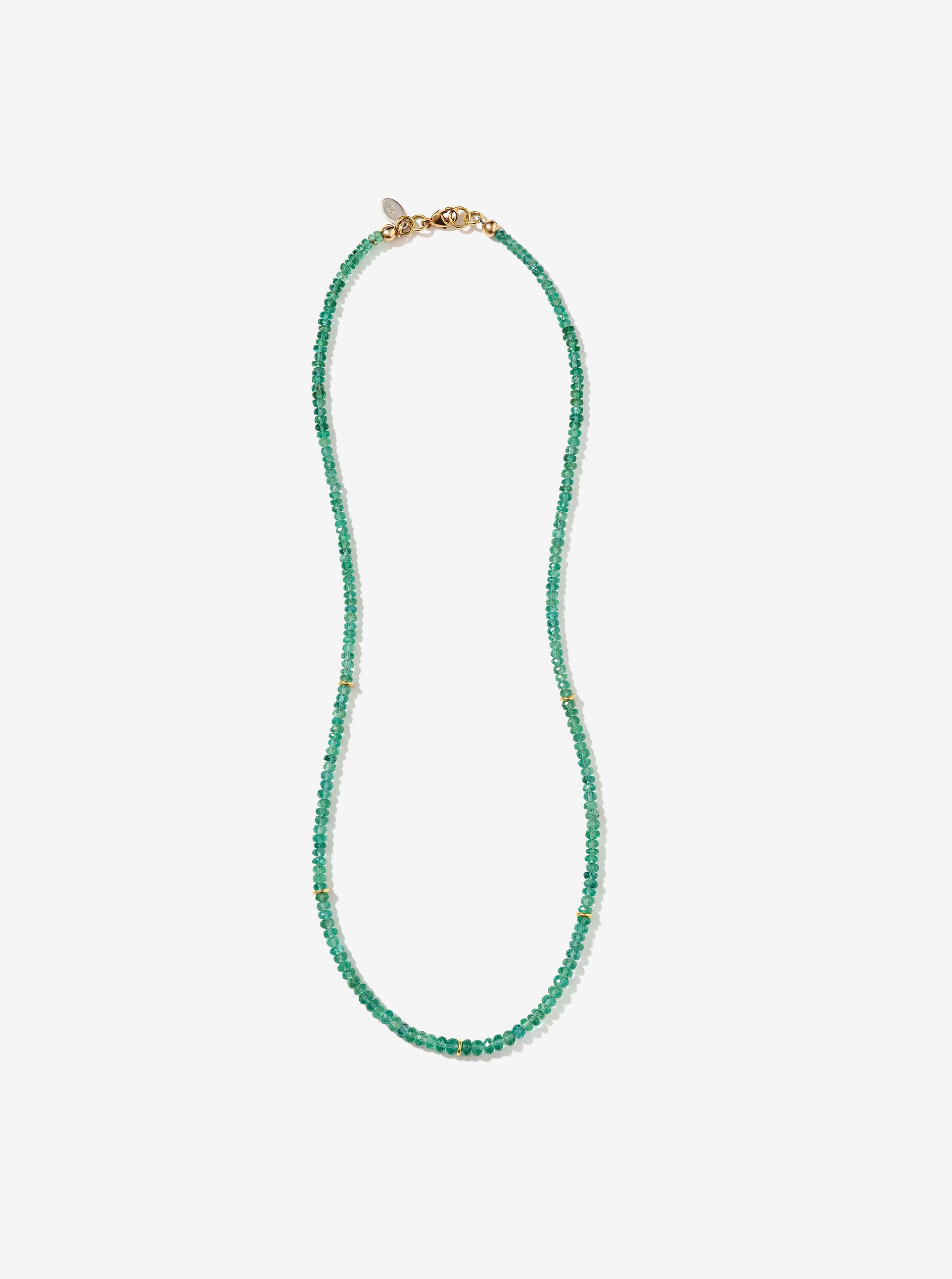 Hand-Strung Colombian Emerald Necklace