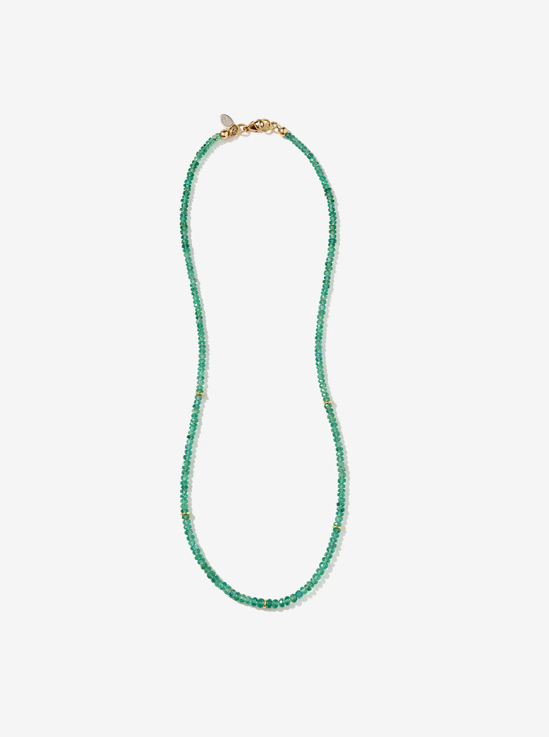 Hand-Strung Colombian Emerald Necklace
