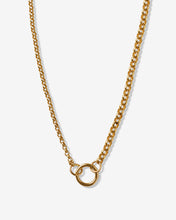 Load image into Gallery viewer, 14K Gold Heavy Mixed Rolo Link Necklace with Connector Clasp
