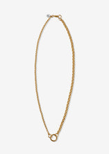 Load image into Gallery viewer, 14K Gold Heavy Mixed Rolo Link Necklace with Connector Clasp
