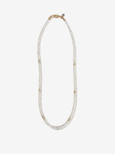 Load image into Gallery viewer, Hand-strung Crimp White Mexican Fire Opal Necklace