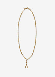 14K Gold Chunky Solid Oval Link Necklace – 3.6mm