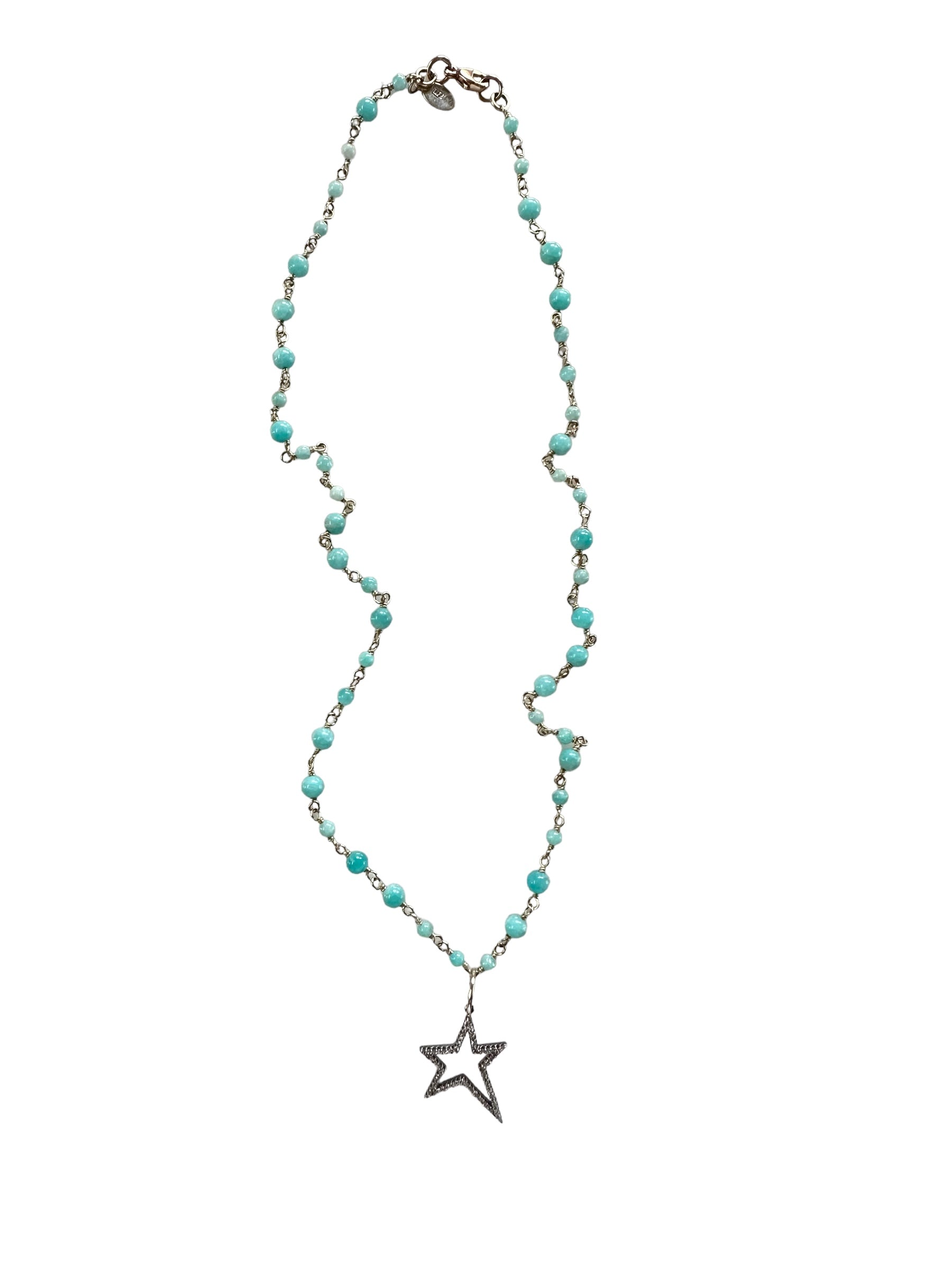 LARGE ROCKSTAR PAVE DIAMOND PENDANT