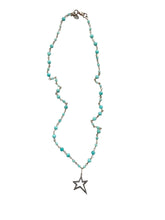 Load image into Gallery viewer, AMAZONITE HAND STRUNG IN GOLD NECKLACE