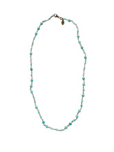 Load image into Gallery viewer, AMAZONITE HAND STRUNG IN GOLD NECKLACE