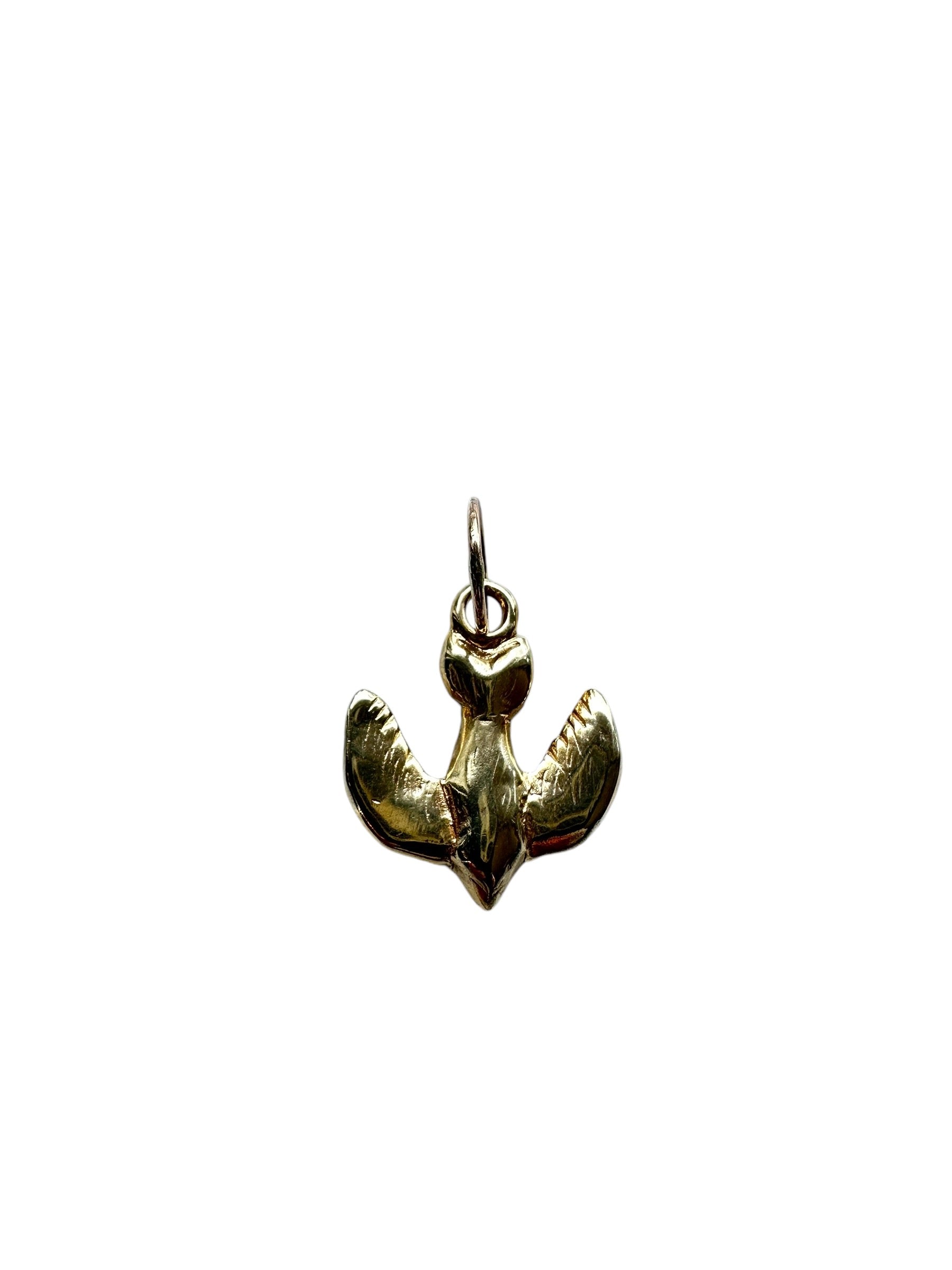 Soaring Dove Pendant- Gold Tone