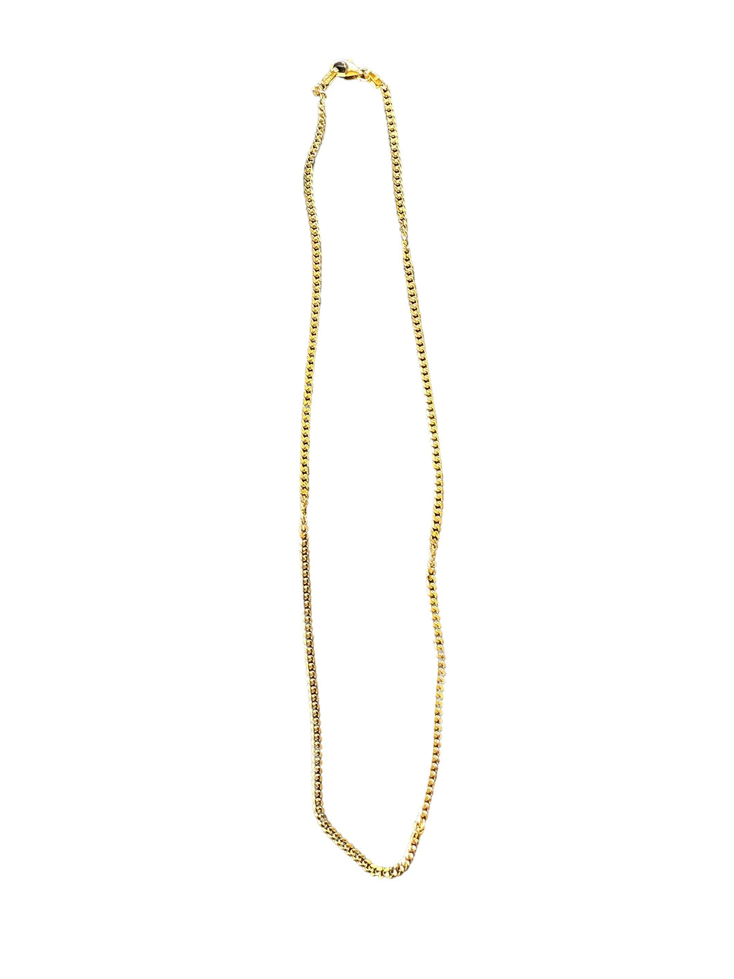 GOLD CURB LINK NECKLACE