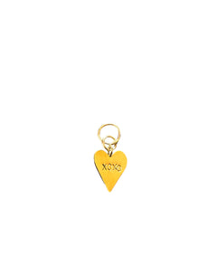 XOXO GOLD HEART PENDANT