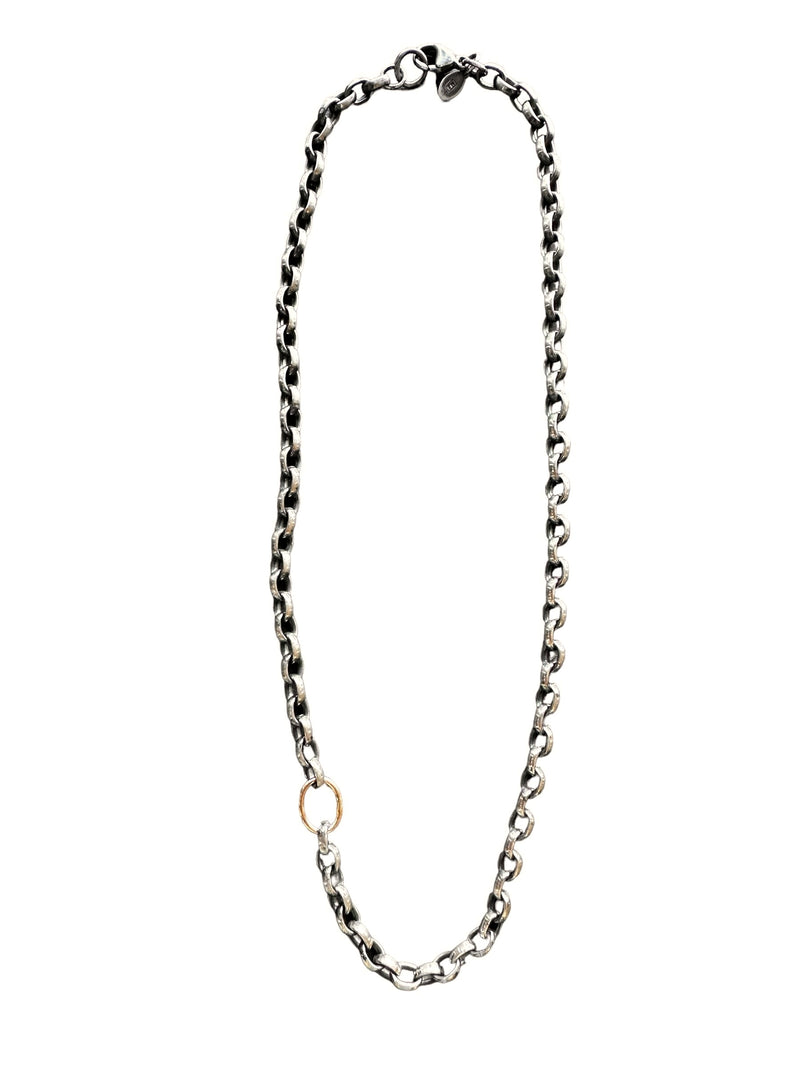 CHUNKY OVAL ROLO NECKLACE