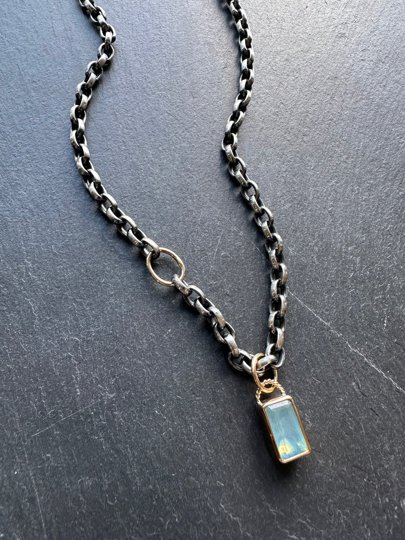 CHUNKY OVAL ROLO NECKLACE