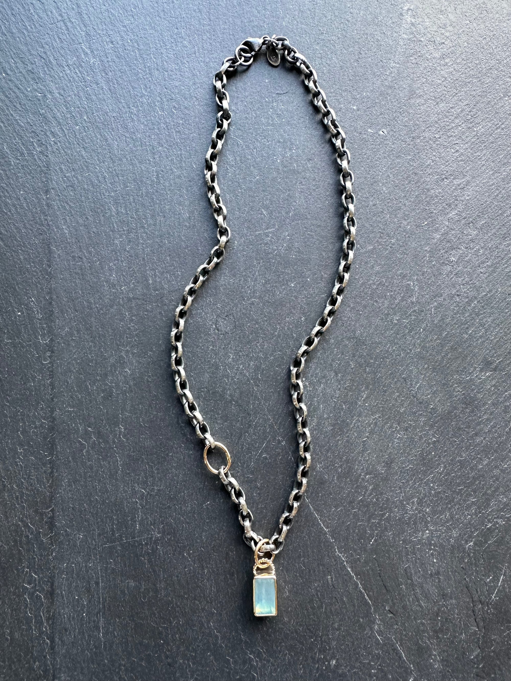 CHUNKY OVAL ROLO NECKLACE