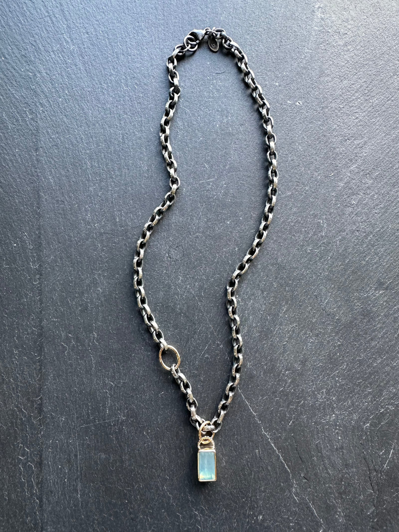 CHUNKY OVAL ROLO NECKLACE