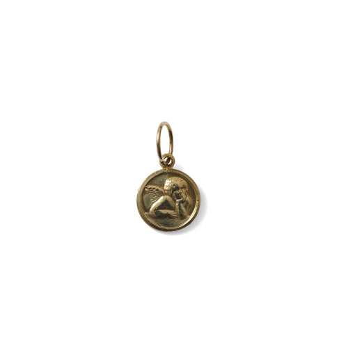 SMALL ANGEL PENDANT- GOLD TONE