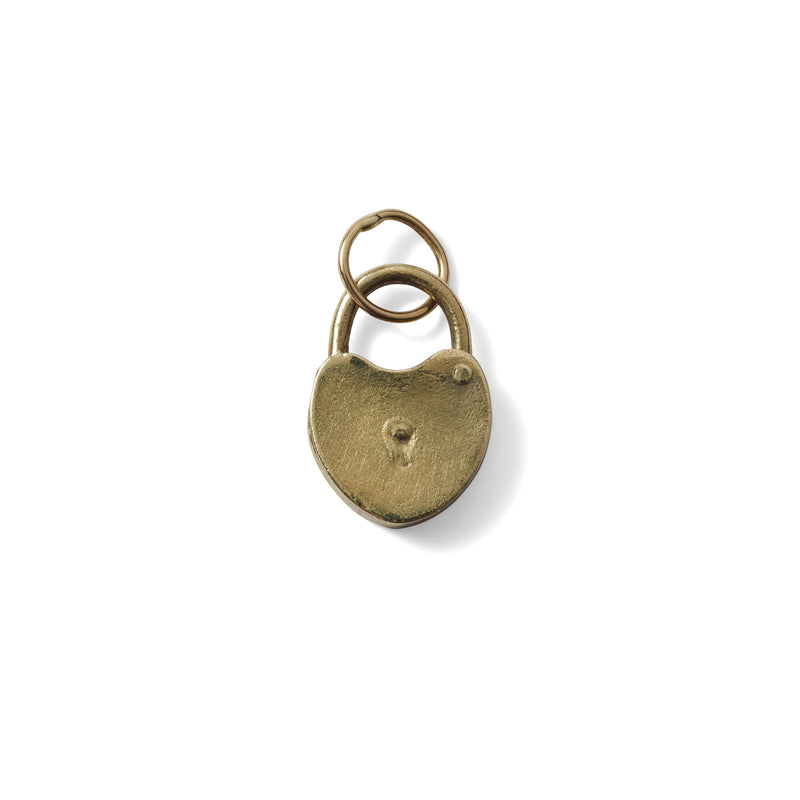 VINTAGE LOCK PENDANT- GOLD TONE