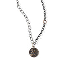 EXTRA LARGE JOAN OF ARC PENDANT- BRONZE