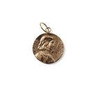 EXTRA LARGE JOAN OF ARC PENDANT- GOLD TONE