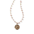 EXTRA LARGE JOAN OF ARC PENDANT- GOLD TONE