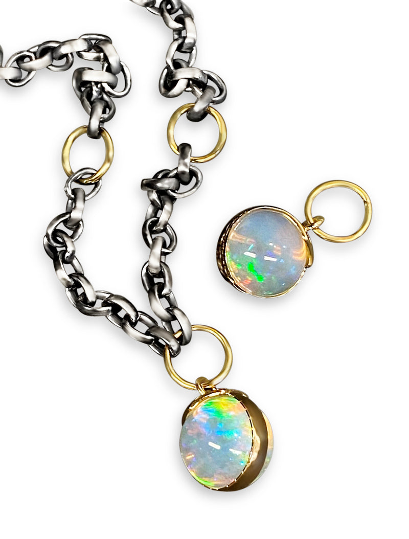 ETHIOPIAN OPAL SPHERE PENDANTS