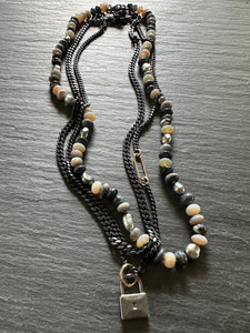 TALL DARK AND HANDSOME CURB NECKLACE