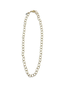 LARGE OVAL GOLD LINK NECKLACE