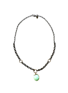 CHRYSOPRASE SPHERE NECKLACE