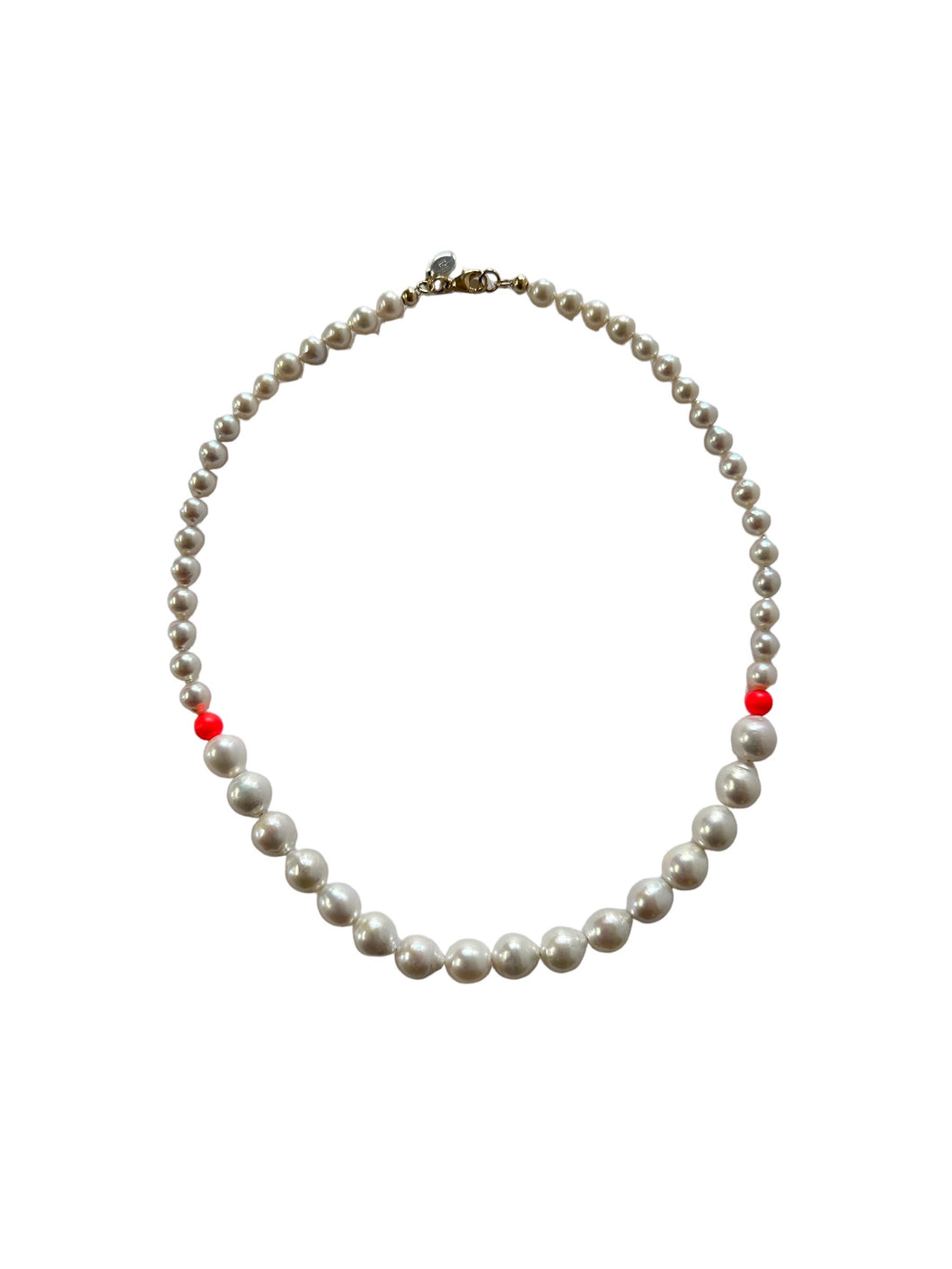 BAROQUE MIXED SIZE PEARL NECKLACE